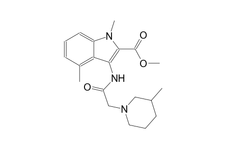 methyl 1,4-dimethyl-3-{[(3-methyl-1-piperidinyl)acetyl]amino}-1H-indole-2-carboxylate