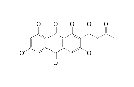 ASPARASONE-A;1,3,6,8-TETRAHYDROXY-2-(1'-HYDROXY-3'-OXOBUTYL)-ANTHRAQUINONE