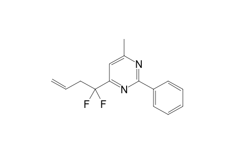 4-(1,1-Difluorobut-3-enyl)-6-methyl-2-phenylpyrimidine
