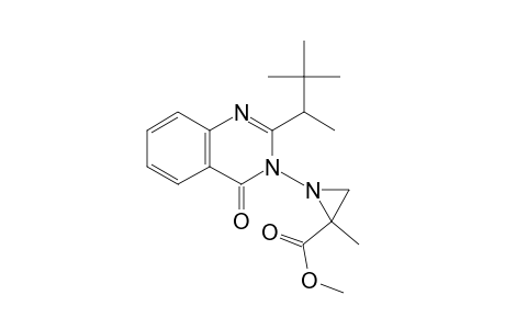 2-Aziridinecarboxylic acid, 2-methyl-1-[4-oxo-2-(1,2,2-trimethylpropyl)-3(4H)-quinazolinyl]-, methyl ester