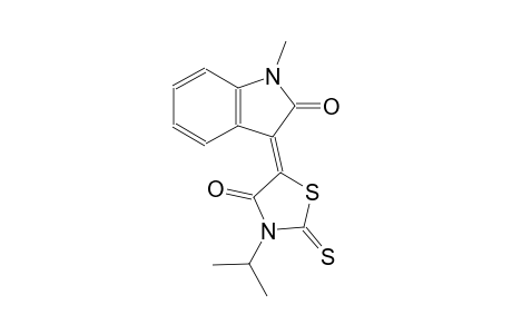 (3Z)-3-(3-isopropyl-4-oxo-2-thioxo-1,3-thiazolidin-5-ylidene)-1-methyl-1,3-dihydro-2H-indol-2-one