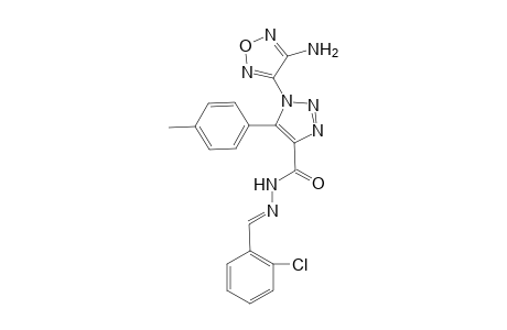 1-(4-amino-1,2,5-oxadiazol-3-yl)-N'-[(E)-(2-chlorophenyl)methylidene]-5-(4-methylphenyl)-1H-1,2,3-triazole-4-carbohydrazide