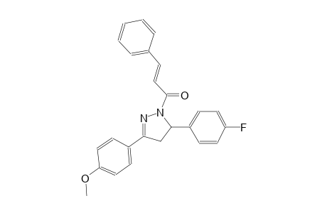 5-(4-fluorophenyl)-3-(4-methoxyphenyl)-1-[(2E)-3-phenyl-2-propenoyl]-4,5-dihydro-1H-pyrazole