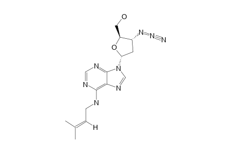 9-(3-AZIDO-2,3-DIDEOXY-ALPHA-D-ERYTHRO-PENTOFURANOSYL)-6-(ISOPENT-2-ENYL)-AMINPURINE