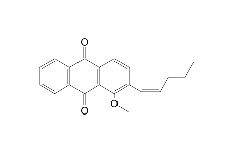 1-Methoxy-2-[(1Z)-pent-1-enyl]anthra-9,10-quinone