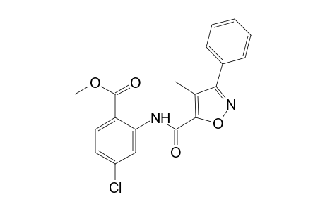 4-chloro-N-[(-5-methyl-4-isoxazolyl)carbonyl]anthranilic acid, methyl ester