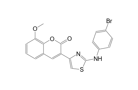 3-[2-(4-bromoanilino)-1,3-thiazol-4-yl]-8-methoxy-2H-chromen-2-one