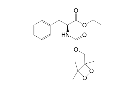 Ethyl-N-(3,4,4-trimethyl-1,2-dioxetane-3-ylmethoxycarbonyl)-L-phenylalanate