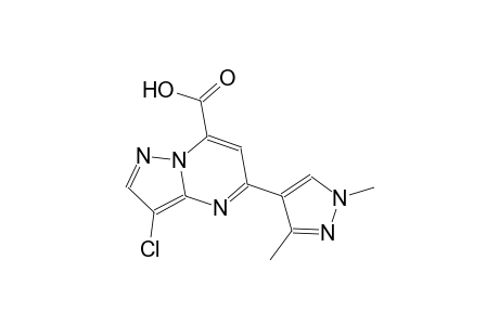 pyrazolo[1,5-a]pyrimidine-7-carboxylic acid, 3-chloro-5-(1,3-dimethyl-1H-pyrazol-4-yl)-