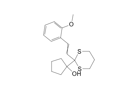 1-(2-(2-methoxystyryl)-1,3-dithian-2-yl)cyclopentanol