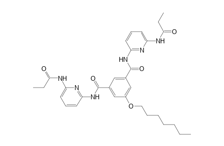 1,3-Bis[[[6-(1-propionylamino)pyrid-2-yl]amino]carbonyl]-5-(heptyl-oxy)benzene