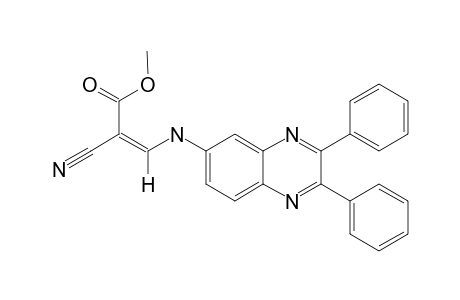 (Z)-2-cyano-3-[[2,3-di(phenyl)quinoxalin-6-yl]amino]acrylic acid methyl ester