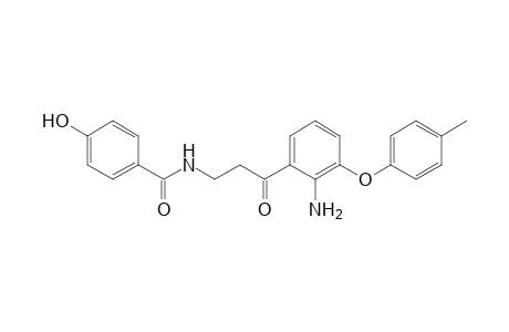 N-(3-(2-Amino-3-(4-methylphenoxy)phenyl)-3-oxopropyl)-4-hydroxybenzamide