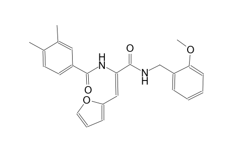 N-((Z)-2-(2-furyl)-1-{[(2-methoxybenzyl)amino]carbonyl}ethenyl)-3,4-dimethylbenzamide