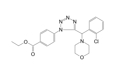 benzoic acid, 4-[5-[(2-chlorophenyl)-4-morpholinylmethyl]-1H-tetrazol-1-yl]-, ethyl ester