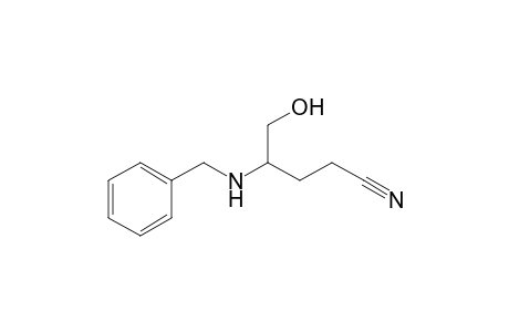 4-(benzylamino)-5-hydroxy-valeronitrile