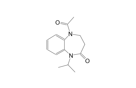 2H-1,5-benzodiazepin-2-one, 5-acetyl-1,3,4,5-tetrahydro-1-(1-methylethyl)-