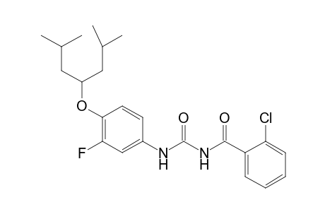 Benzamide, 2-chloro-N-[[[3-fluoro-4-[3-methyl-1-(2-methylpropyl)butoxy]phenyl]amino]carbonyl]-
