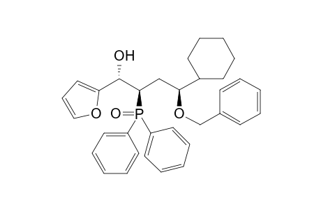 (1S,2R,4S)-4-benzoxy-4-cyclohexyl-2-diphenylphosphoryl-1-(2-furyl)butan-1-ol