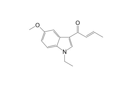 1-(5-Methoxy-N-ethyl-indol-3-yl)but-2-en-1-one