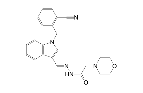 N'-{(E)-[1-(2-cyanobenzyl)-1H-indol-3-yl]methylidene}-2-(4-morpholinyl)acetohydrazide