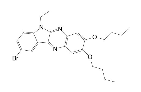 6H-indolo[2,3-b]quinoxaline, 9-bromo-2,3-dibutoxy-6-ethyl-