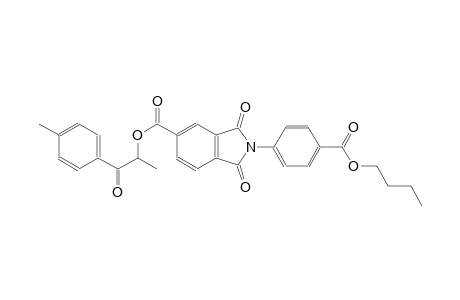 1H-isoindole-5-carboxylic acid, 2-[4-(butoxycarbonyl)phenyl]-2,3-dihydro-1,3-dioxo-, 1-methyl-2-(4-methylphenyl)-2-oxoethyl ester