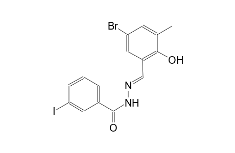 N'-[(E)-(5-bromo-2-hydroxy-3-methylphenyl)methylidene]-3-iodobenzohydrazide