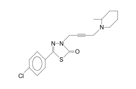 5-(4-Chloro-phenyl)-3-(4-[2-methyl-piperidino]-2-butynyl)-1,3,4-thiadiazol-2(3H)-one