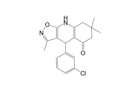 isoxazolo[5,4-b]quinolin-5(6H)-one, 4-(3-chlorophenyl)-4,7,8,9-tetrahydro-3,7,7-trimethyl-