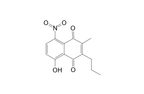 3-Propyl-8-nitroplumbagin