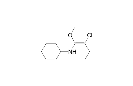 Cyclohexanamine, N-(2-chloro-1-methoxy-1-butenyl)-