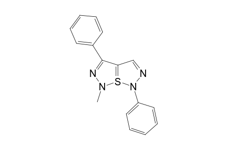 2-methyl-4,8-di(phenyl)-1$l^{4}-thia-2,3,7,8-tetrazabicyclo[3.3.0]octa-1(5),3,6-triene