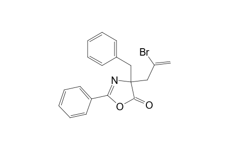 4-Benzyl-2-phenyl-4-(2-bromo-2-propenyl)-2-oxazoline-5-one