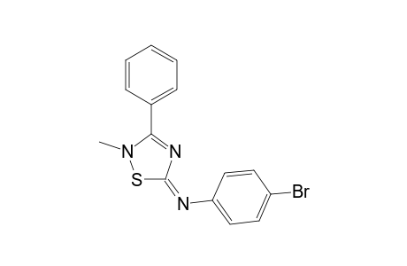 Benzenamine, 4-bromo-N-(2-methyl-3-phenyl-1,2,4-thiadiazol-5(2H)-ylidene)-