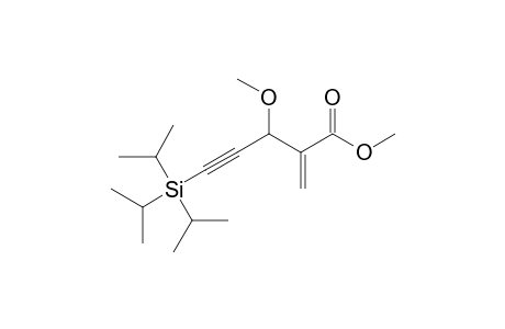 3-Triisopropylsilylethynyl-3-methoxy-2-methylenepropionic acid methyl ester