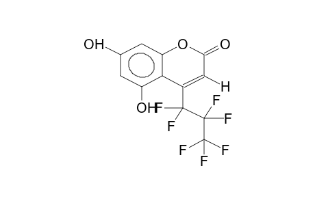 4-HEPTAFLUOROPROPYL-5,7-DIHYDROXYCOUMARIN