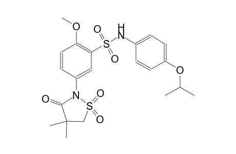 benzenesulfonamide, 5-(4,4-dimethyl-1,1-dioxido-3-oxo-2-isothiazolidinyl)-2-methoxy-N-[4-(1-methylethoxy)phenyl]-