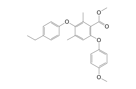 Methyl 3-(4-ethylphenoxy)-6-(4-methoxyphenoxy)-2,4-dimethylbenzoate