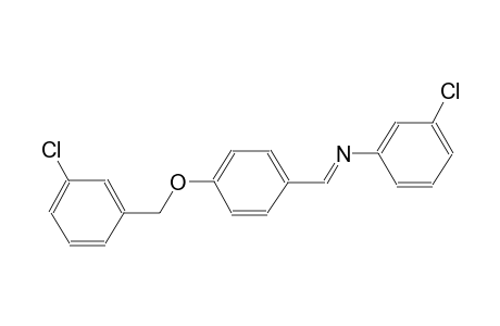 benzenamine, 3-chloro-N-[(E)-[4-[(3-chlorophenyl)methoxy]phenyl]methylidene]-
