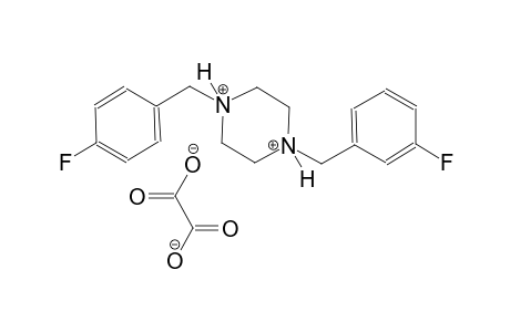 1-(3-fluorobenzyl)-4-(4-fluorobenzyl)piperazinediium oxalate