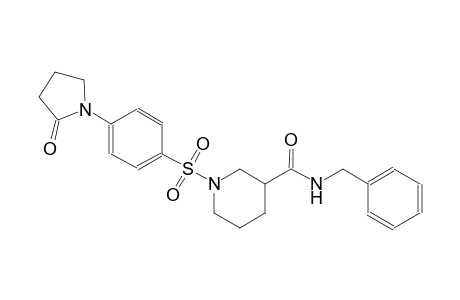 3-piperidinecarboxamide, 1-[[4-(2-oxo-1-pyrrolidinyl)phenyl]sulfonyl]-N-(phenylmethyl)-