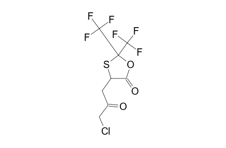 4-(3-Chloro-2-oxopropyl)-2,2-bis(trifluoromethyl)-1,3-oxathiolan-5-one