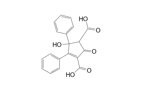 3-Cyclopentene-1,3-dicarboxylic acid, 5-hydroxy-2-oxo-4,5-diphenyl-