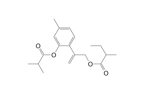 Butanoic acid, 2-methyl-, 2-[4-methyl-2-(2-methyl-1-oxopropoxy)phenyl]-2-propenyl ester