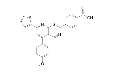 benzoic acid, 4-[[[3-cyano-4-(4-methoxyphenyl)-6-(2-thienyl)-2-pyridinyl]thio]methyl]-