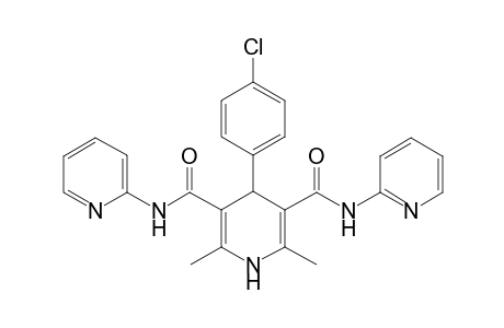4-(4-Chlorophenyl)-2,6-dimethyl-3,5-bis-N-(pyridin-2-yl)-carbamoyl-1,4-dihydropyridine