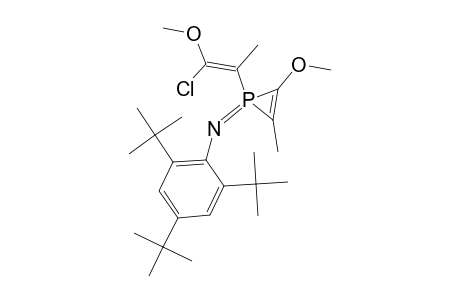 Z-1-(2,4,6-TRI-TERT.-BUTYLPHENYLAMINO)-1-(1-METHOXY-1-CHLOROPROPEN-2-YL)-2-METHYL-3-METHOXY-LAMBDA-(5)-PHOSPHIRENE