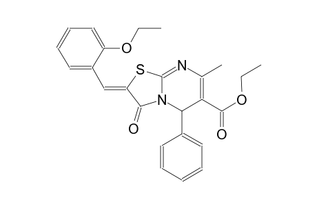 ethyl (2Z)-2-(2-ethoxybenzylidene)-7-methyl-3-oxo-5-phenyl-2,3-dihydro-5H-[1,3]thiazolo[3,2-a]pyrimidine-6-carboxylate