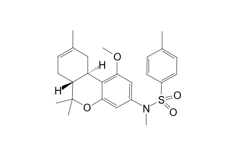(-)-1-methoxy-3-(methyl-tosyl-amino)-6,6,9-trimethyl-6a,10a-trans-6a,7,10,70a-tetrahydro-6H-dibenzo[b,d]pyran